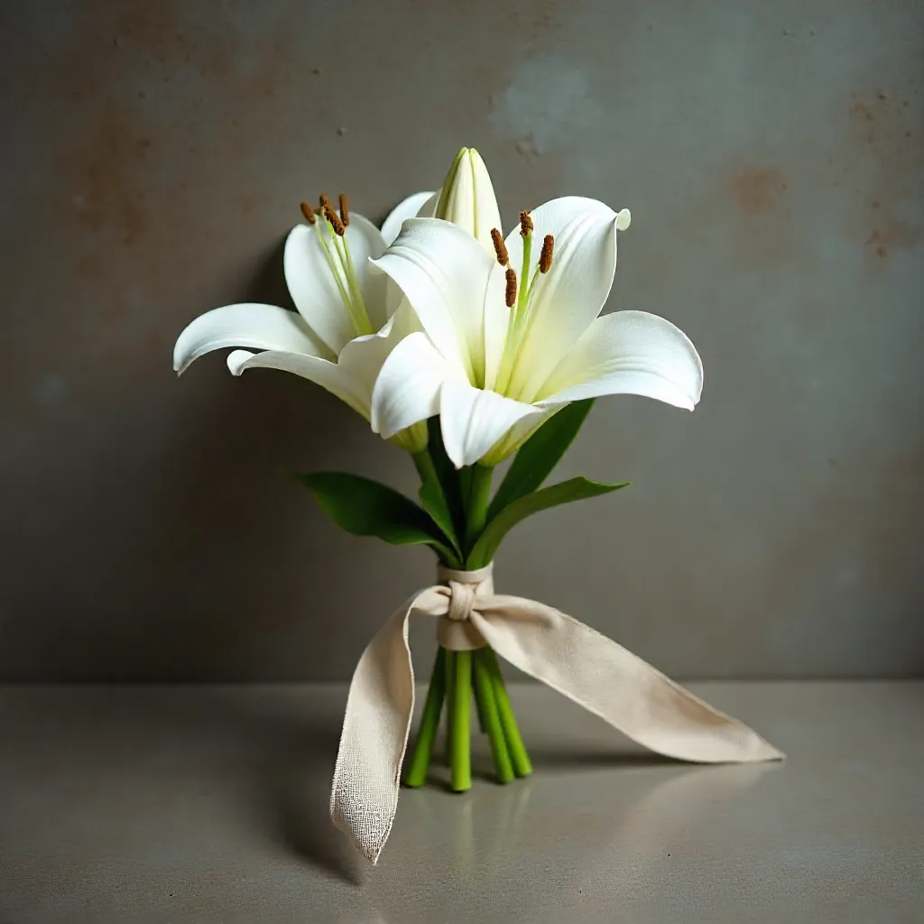 Rouwboeket met ingetogen bloemen